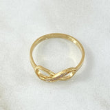 Anillo Infinito Parcial 1.6gr / T6 1/2 / Oro 18K