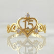 Anillo 15s Corona Encarretada 1.95gr / T6 1/2 / Oro 18K