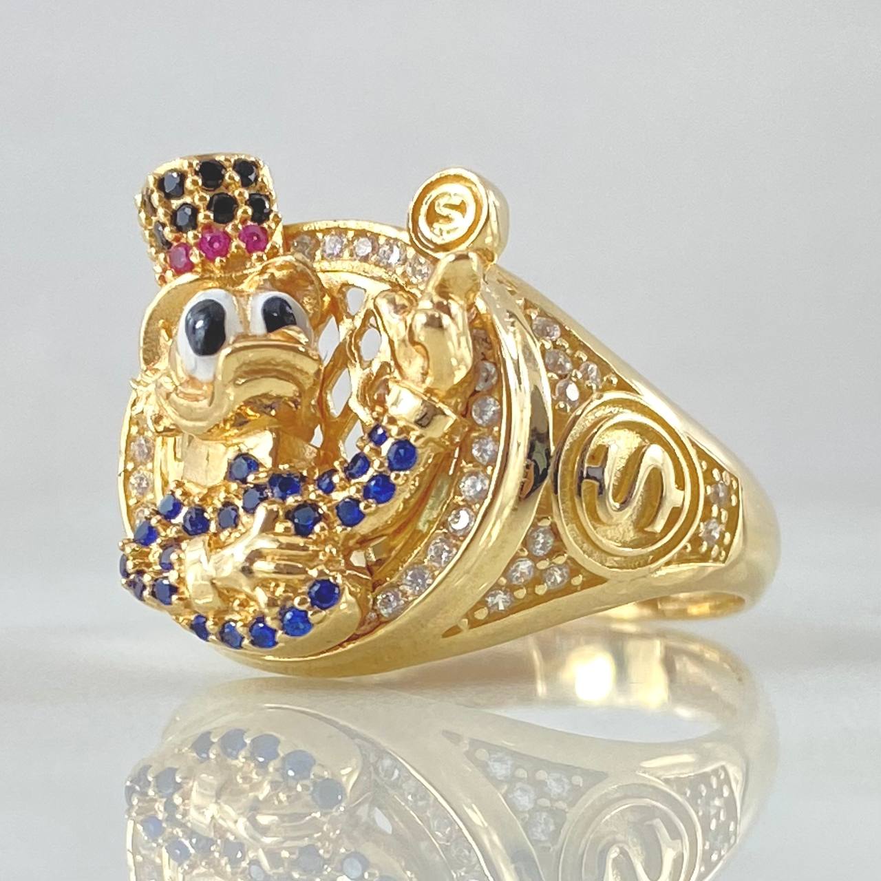 Anillo Pato Inspirado 10gr / T10 3/4 / Oro 18K