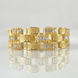 Anillo Correa Rustica Intercalada 4.15gr / T8 1/4 / Oro 18K