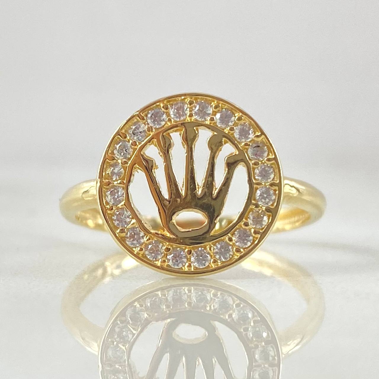 Anillo Circulo Corona 2.25gr / T5 1/2 / Oro 18K