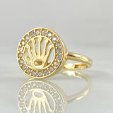 Anillo Circulo Corona 2.25gr / T5 1/2 / Oro 18K