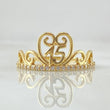 Anillo 15s Corona Cisne 1.8gr / T6 3/4 / Oro 18K