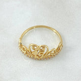 Anillo 15s Corona Cisne 1.8gr / T6 3/4 / Oro 18K