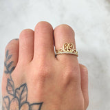 Anillo 15s Corona Cisne 1.8gr / T6 3/4 / Oro 18K