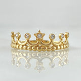 Anillo Corona Estelar 1.9gr / T7 3/4 / Oro 18K