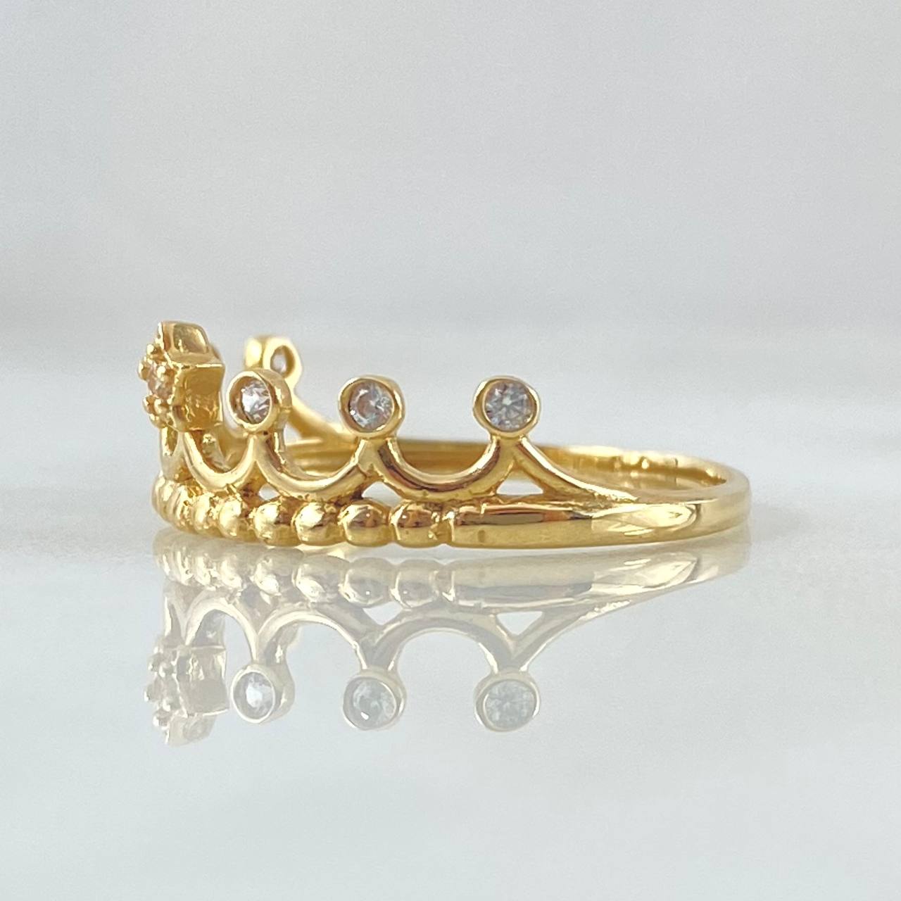 Anillo Corona Estelar 1.9gr / T7 3/4 / Oro 18K