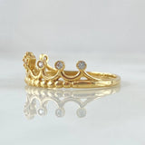 Anillo Corona Estelar 1.9gr / T7 3/4 / Oro 18K