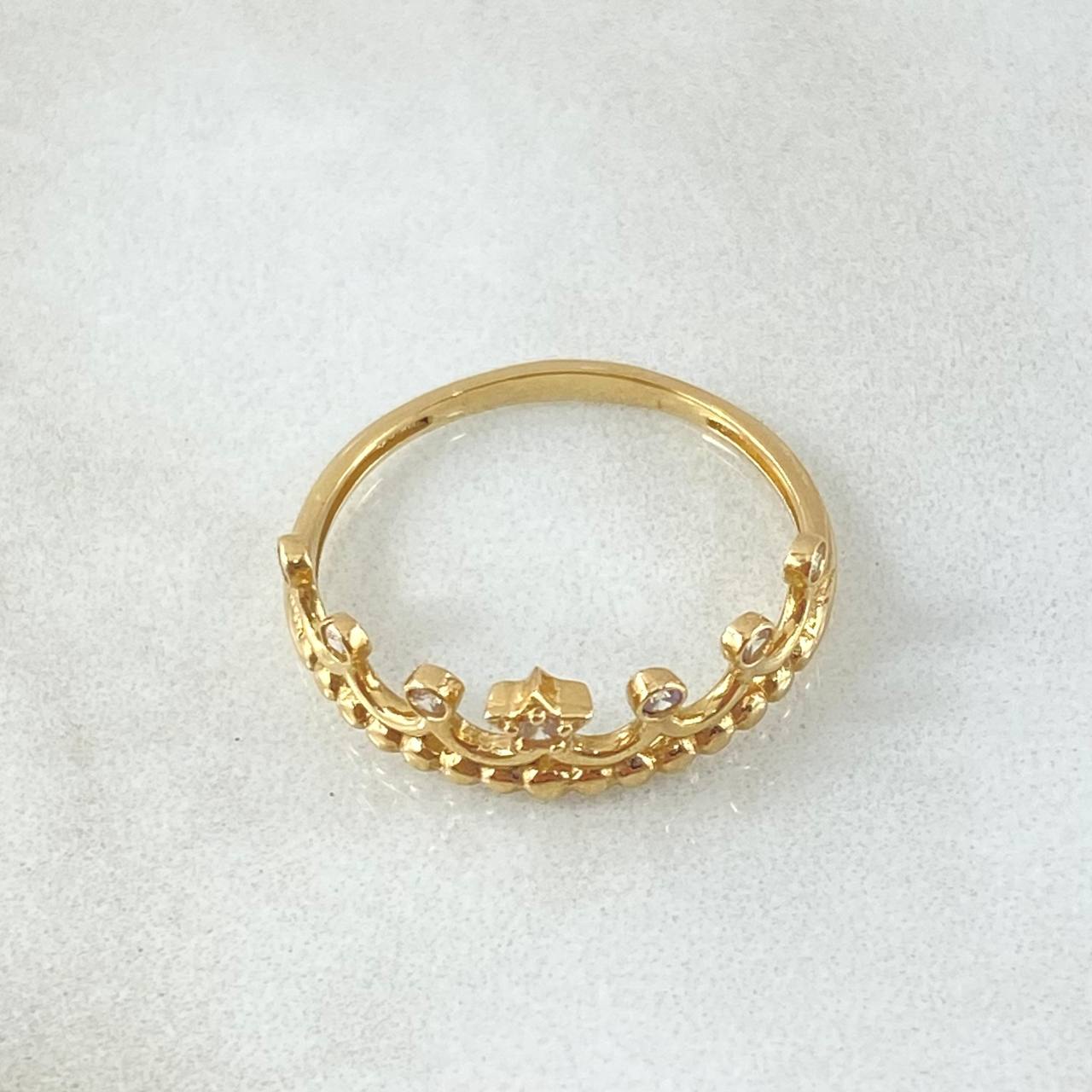 Anillo Corona Estelar 1.9gr / T7 3/4 / Oro 18K