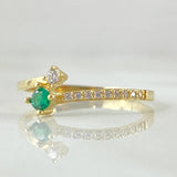 Anillo Estela Abrazada 1.5gr / T7 / Oro 18K
