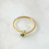 Anillo Estela Abrazada 1.5gr / T7 / Oro 18K