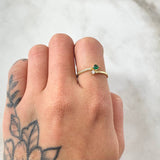 Anillo Estela Abrazada 1.5gr / T7 / Oro 18K