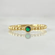 Anillo Solitario Bisel Esfera 1.65gr / T6 / Oro 18K