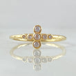 Anillo Crúz Burbujeante 1.95gr / T7 1/4 / Oro 18K