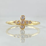 Anillo Crúz Burbujeante 1.95gr / T7 1/4 / Oro 18K