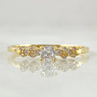 Anillo Solitario Cuatro Chispas 1.6gr / T7 1/2 / Oro 18K
