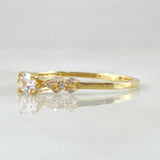 Anillo Solitario Cuatro Chispas 1.6gr / T7 1/2 / Oro 18K
