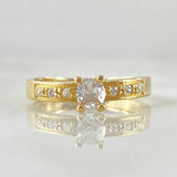 Anillo Solitario Borde Superpuesto 2.45gr / T6 1/4 / Oro 18K