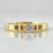 Anillo Solitario Corazones Roto 2.6gr / T6 1/4 / Oro 18K