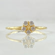 Anillo Flor de Sacura 1.3gr / T7 1/4 / Oro 18K