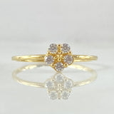 Anillo Flor de Sacura 1.3gr / T7 1/4 / Oro 18K