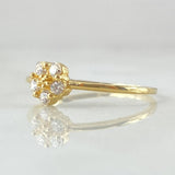 Anillo Flor de Sacura 1.3gr / T7 1/4 / Oro 18K