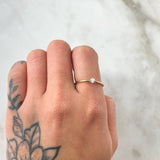 Anillo Solitario Liso Petit 1.1gr / T6 / Oro 18K