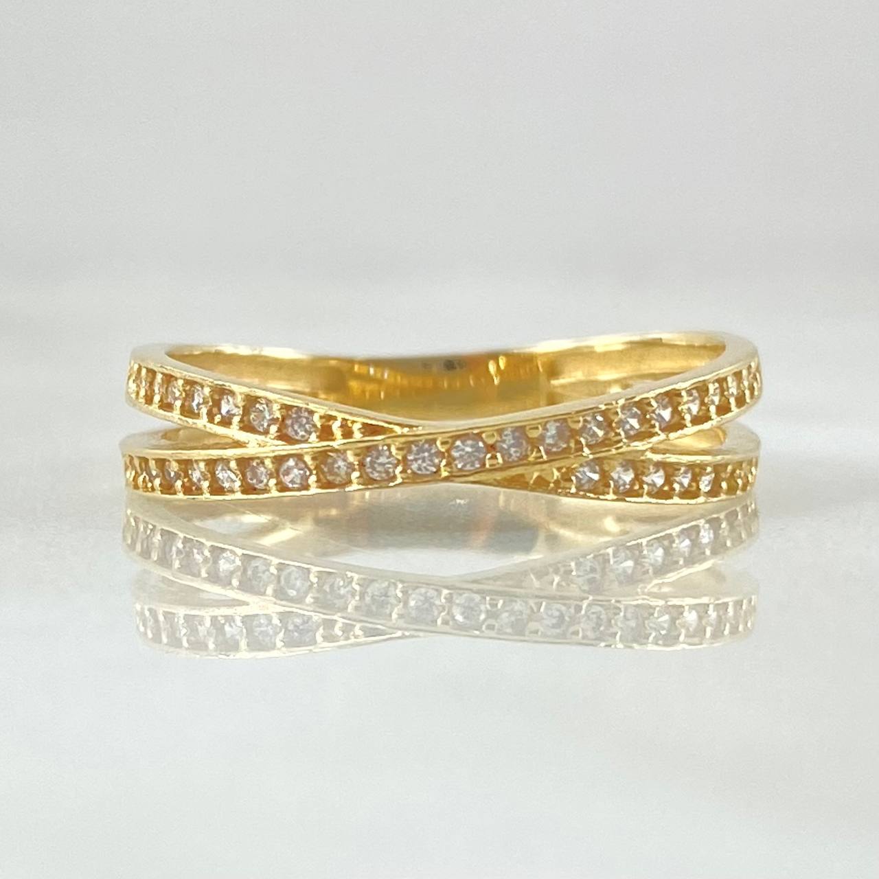 Anillo Liston Infinito 2.05gr / T7 / Oro 18K