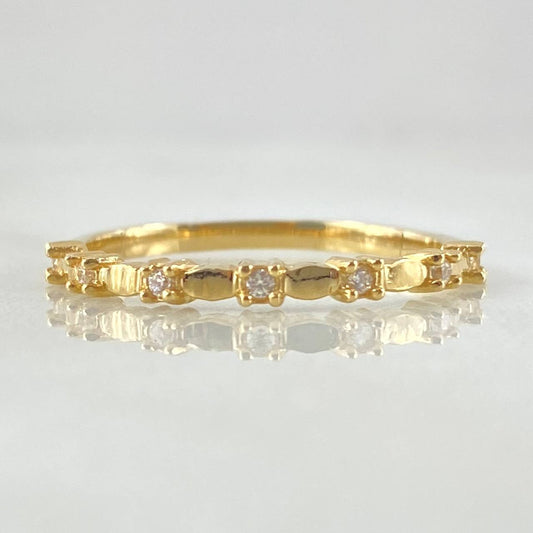 Anillo Puntos Morse 1.65gr / T6 1/2 / Oro 18K