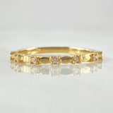 Anillo Puntos Morse 1.65gr / T6 1/2 / Oro 18K