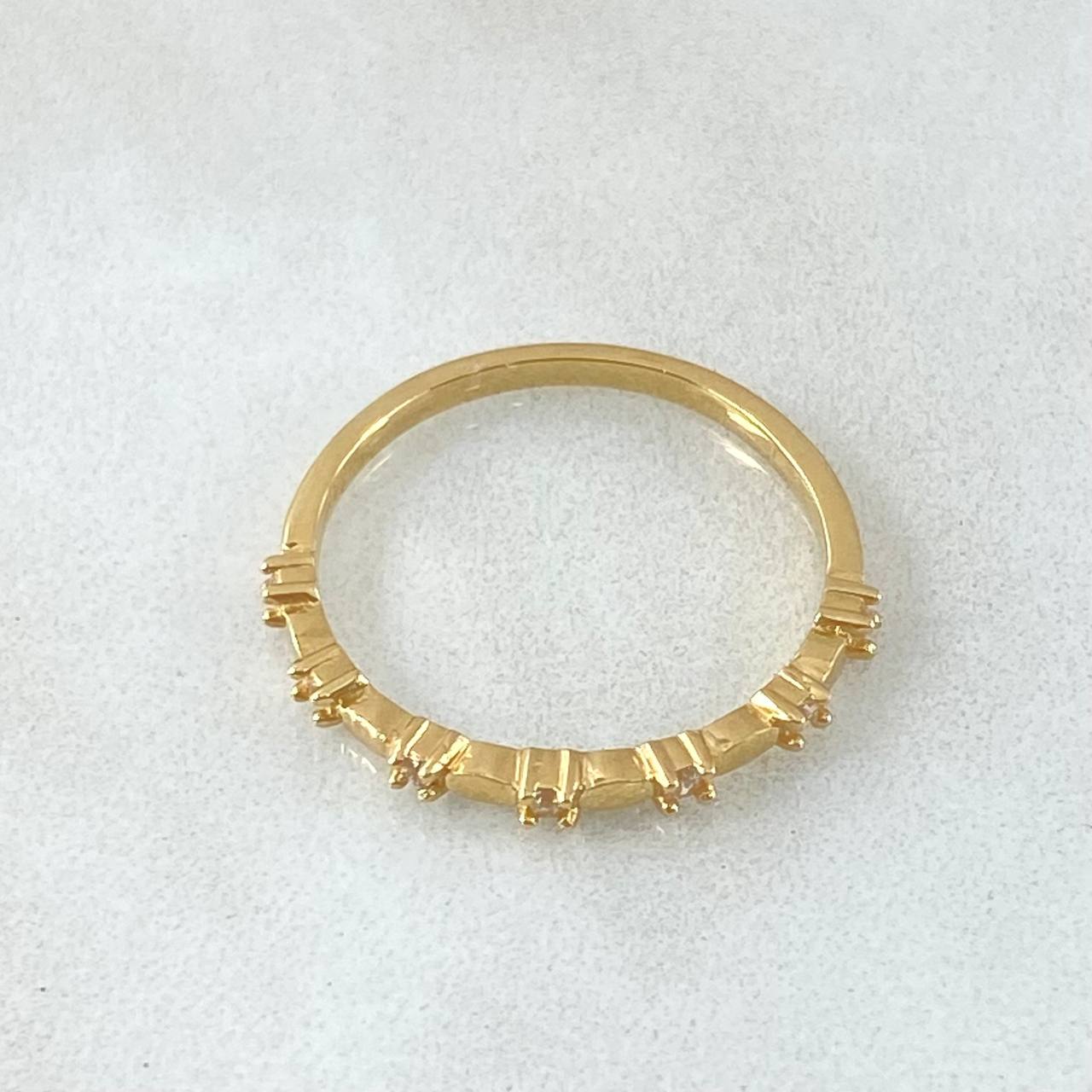 Anillo Puntos Morse 1.65gr / T6 1/2 / Oro 18K