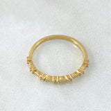 Anillo Puntos Morse 1.65gr / T6 1/2 / Oro 18K