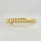 Anillo Solitario Bisel Esfera 1.85gr / T7 1/2 / Oro 18K