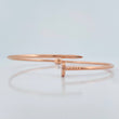 Pulso Aro Clavo 5.15 g / 17.7 cm / 1.7 mm Oro Rosa 18K