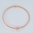 Pulso Aro Clavo 5.4 g / 18 cm / 1.7 mm Oro Rosa 18K