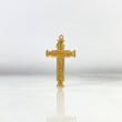 Dije Cruz 2.75gr / 3.7cm / Circones Naranja Oro Amarillo