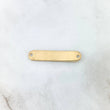 Herraje Placa Rectangular Ovalada 0.9gr / 30mm*6mm Oro Amarillo