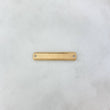 Herraje Placa Rectangular 1.15gr / 30mm*6mm Lineas Paralelas Oro Amarillo