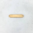 Herraje Placa Rectangular 0.95gr / 30mm*6mm Lineas Perpendiculares Oro Amarillo