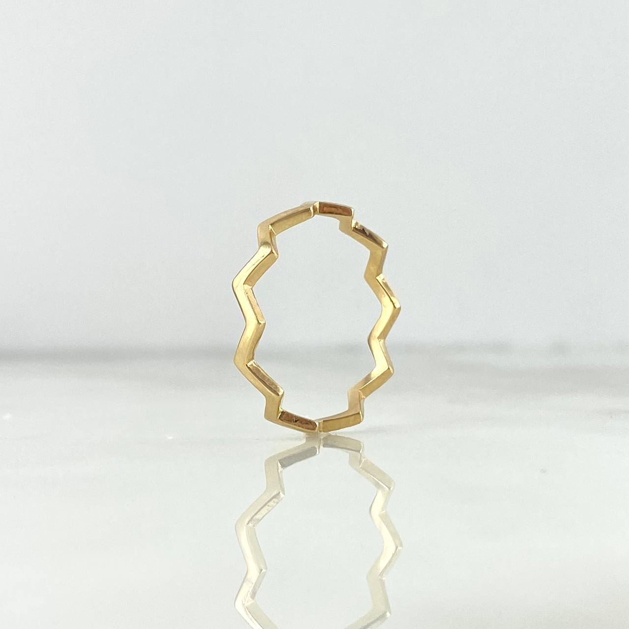Anillo Zig-Zag 1.3gr / T5 1/2 / Oro Amarillo