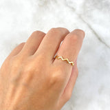 Anillo Zig-Zag 1.3gr / T5 1/2 / Oro Amarillo