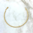 Pulso Militar 4.65gr / 20cm / 3mm Bolas Diamantadas Oro Amarillo +3 ©