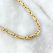 Cadena Rustico Tribal 23.8gr / 60cm / 5mm Texturizado Punto Oro Amarillo +3 ©