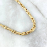 Cadena Rustica Tribal 23.6gr / 60cm / 5mm Texturizada Punto Oro Amarillo +3