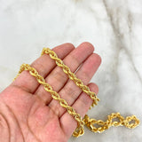 Cadena Lazo 16.3gr / 60cm / 6mm Oro Amarillo +3 18K *
