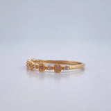 Anillo Churumbela Flores 1.25gr / T6 / Oro Amarillo 18K +