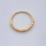 Anillo Churumbela Flores 1.25gr / T6 / Oro Amarillo 18K +