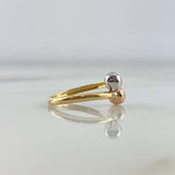 Anillo Tu y Yo 1.25gr / T7 1/2 / Bolas 5mm Tres Oros ©