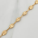 Tobillera Rustica 3.7 g / 24.5 cm / 4.25 mm Oro Amarillo 18K