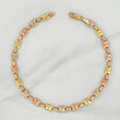 Tobillera Rustica Corona 7.15 g / 27 cm / 5.65 mm Tres Oros 18K